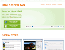 Tablet Screenshot of html5video-tag.com